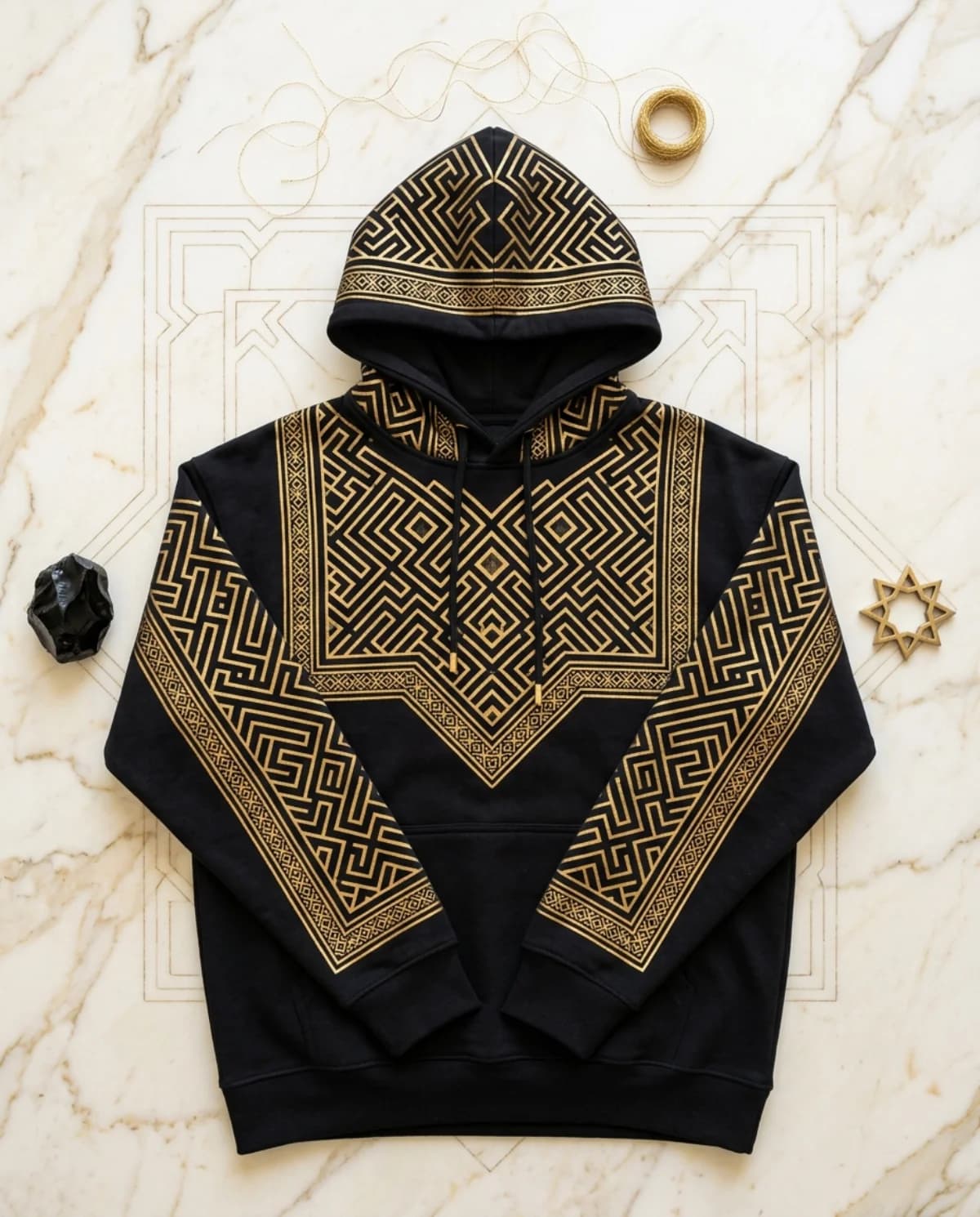 Geometric Maze Hoodie